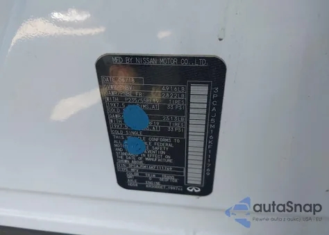 2019 Infiniti Qx50 Pure z USA, uszkodzony, nr VIN 3PCAJ5M16KF111769